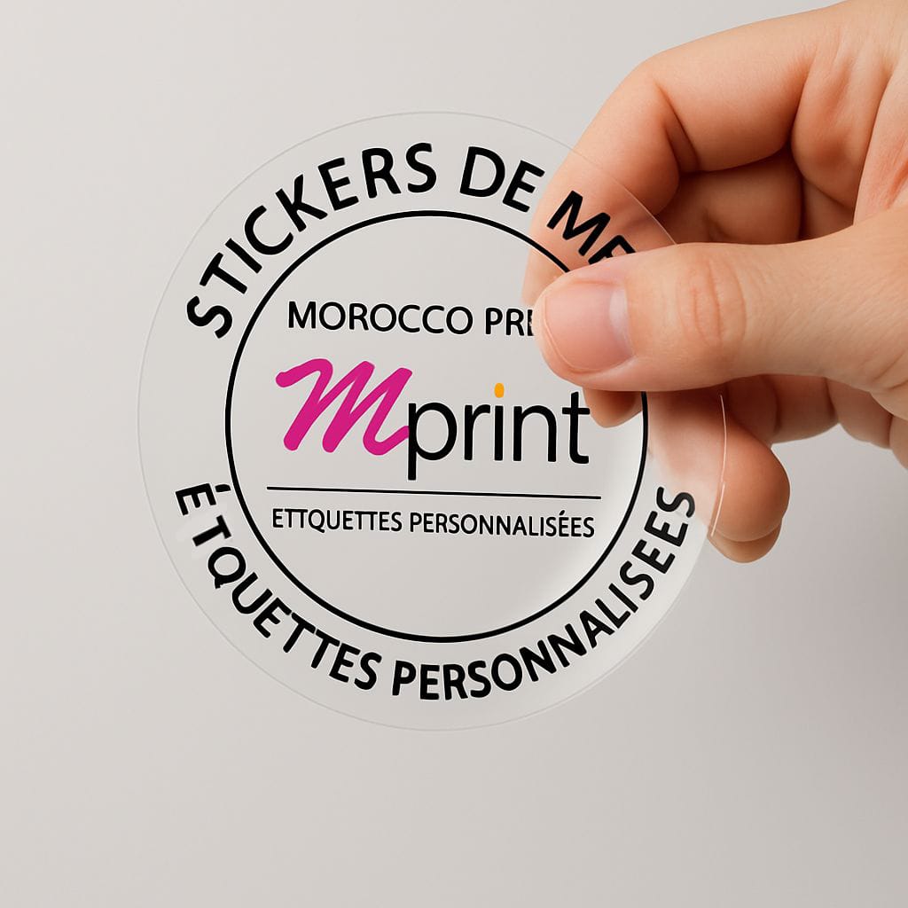 Autocollant transparent