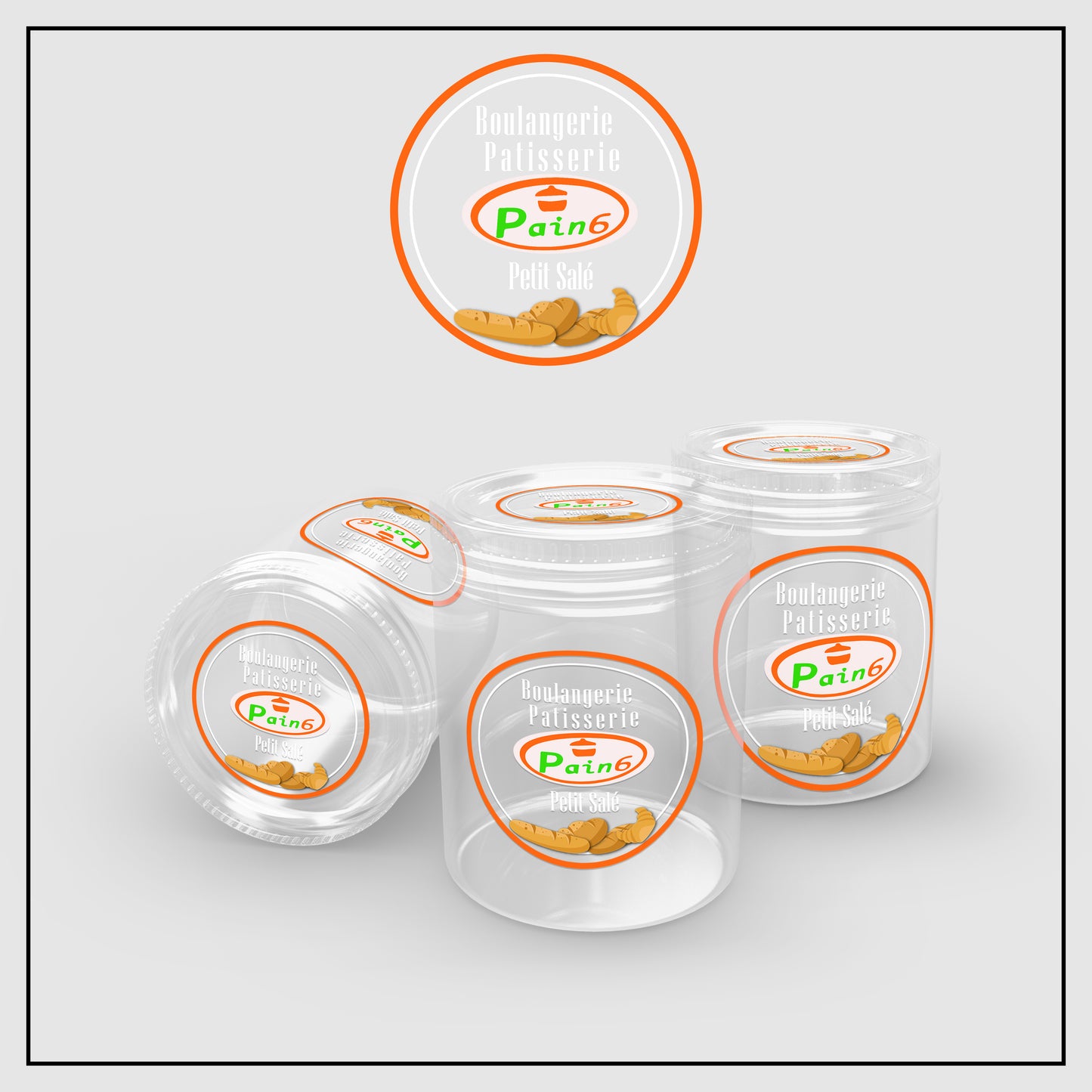 Autocollant transparent