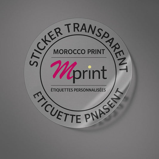Autocollant transparent
